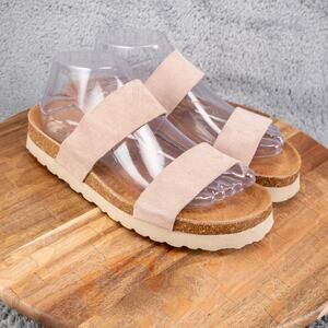 Biostep Double Strap Slip On Sandals Womens 8‎ Pink